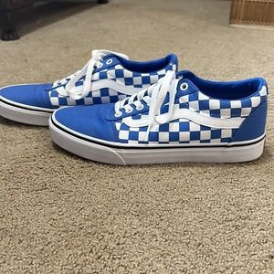 Vans Men’s Blue Checkered Sneakers